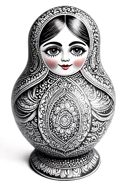 Russian Doll tattoo design idea