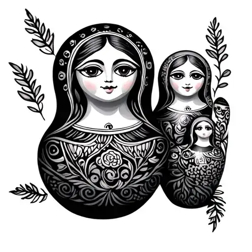 Nesting Doll tattoo design idea