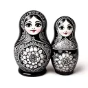 Nesting Doll tattoo design idea