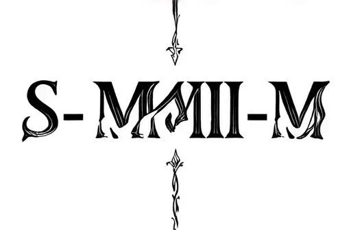 "S-MMII-M" tattoo design idea