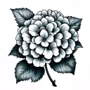 Hydrangea tattoo design idea
