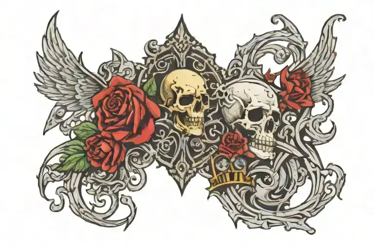 karlach baldur's gate 3 tattoo design idea
