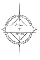 Grim ReaperA fine-line tattoo design for the inner left forearm, combining two ancient Greek-inspired words: "Aether" (s tattoo design idea