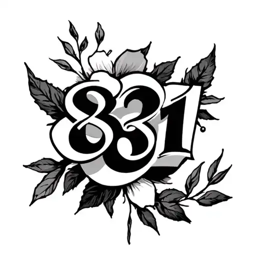 "831" 831 tattoo design idea