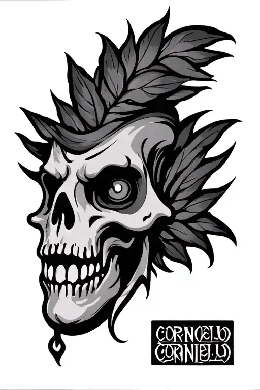 cornicello tattoo design idea