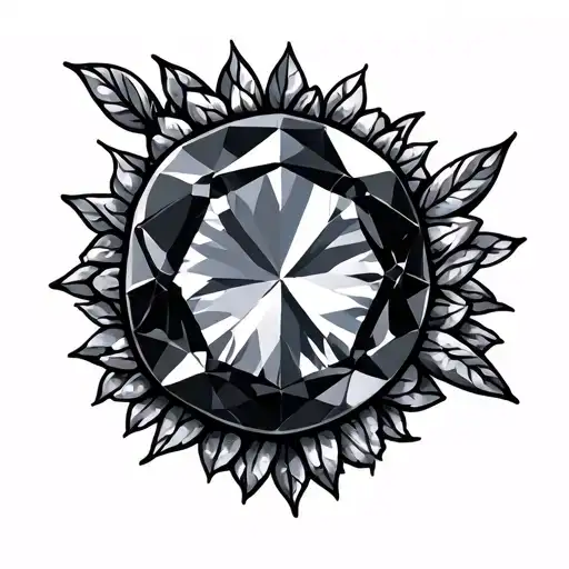 Birthstone tattoo design idea