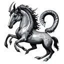 Sagittarius And Capricorn tattoo design idea