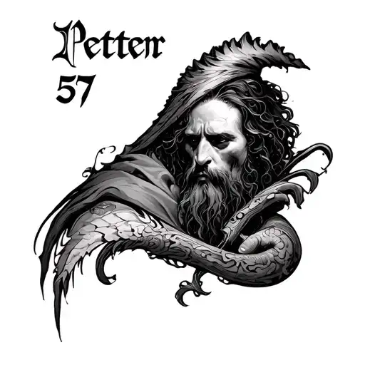 1 Peter 5 7 tattoo design idea