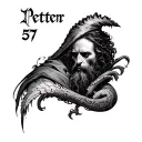 1 Peter 5 7 tattoo design idea