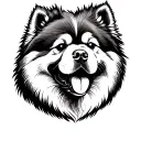 chow chow tattoo design idea