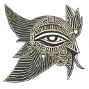 Egyptian sun god ra tattoo design idea