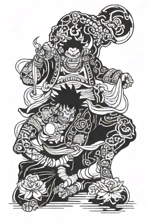 gojo satoru and yondaime  tattoo design idea