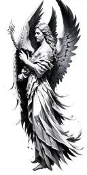 arc angel michael tattoo design idea