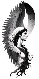 arc angel michael tattoo design idea