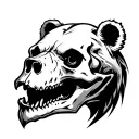 Bear Skull tattoo design idea