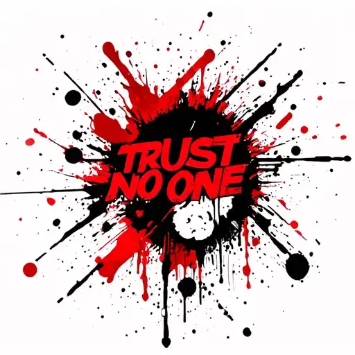 Trust No One tattoo design idea