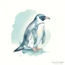 Gothic penguin  tattoo design idea