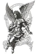 archangel raphael arm tattoo tattoo design idea
