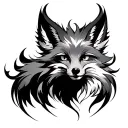 Nine Tailed Fox tattoo design idea