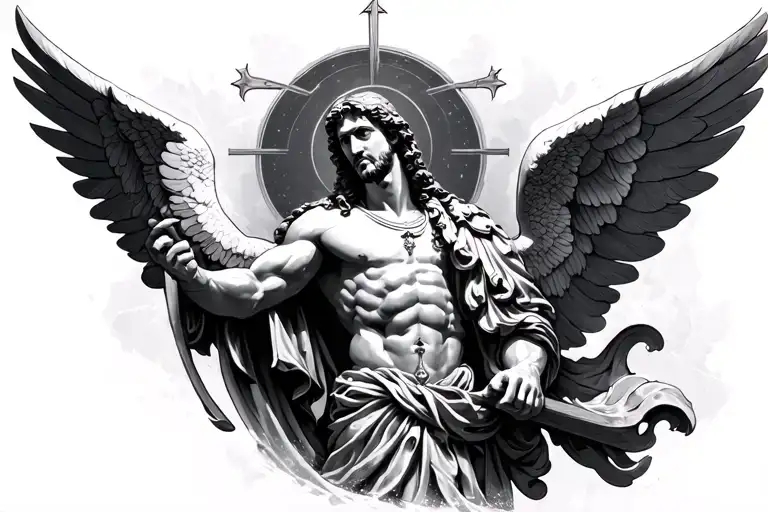 saint Michael tattoo design idea