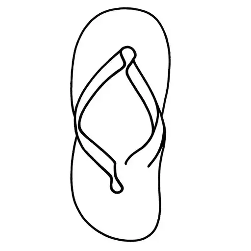 flip -flop tattoo design idea