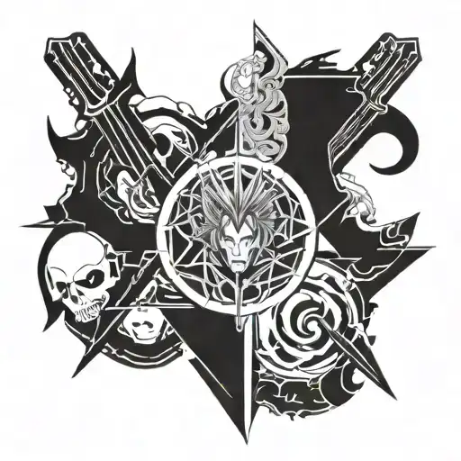 Berserk anime tattoo design idea