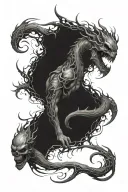 dark underworld tattoo design idea
