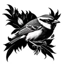 Sparrow And Lily tattoo design idea