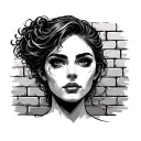 brick wall tattoo design idea