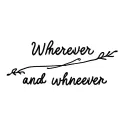 pinky promise "Wherever and whenever" tattoo design idea
