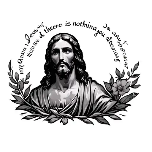 Jesus loves you, and there is nothing you can do about it. tattoo design idea