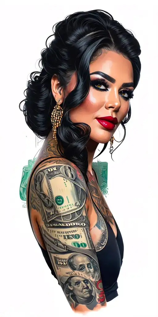 money, women, ultras, boss, gangster tattoo design idea
