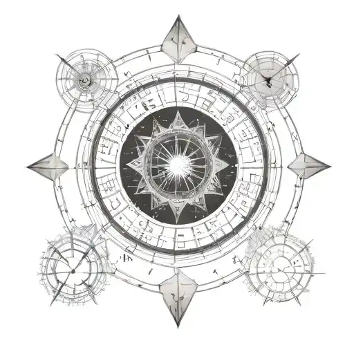 Natal Chart tattoo design idea