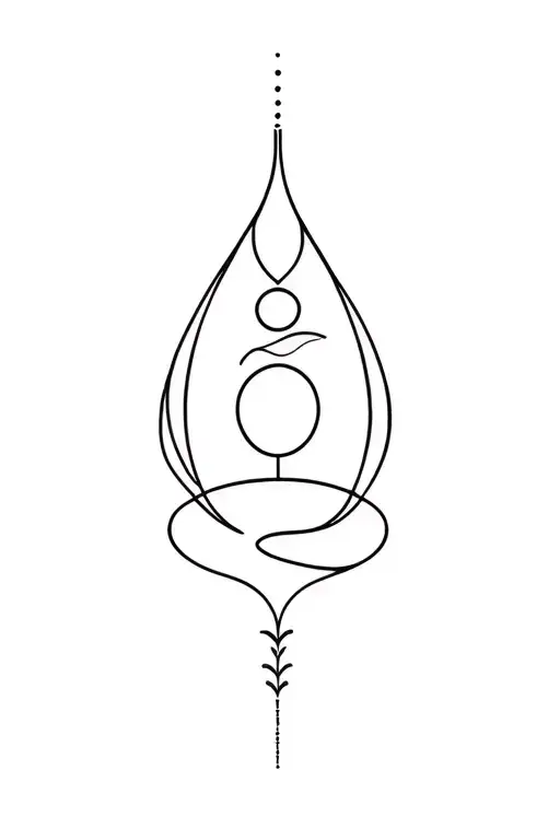balance mind body and soul tattoo design idea