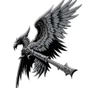 Warhammer 40k Dark Angels tattoo design idea
