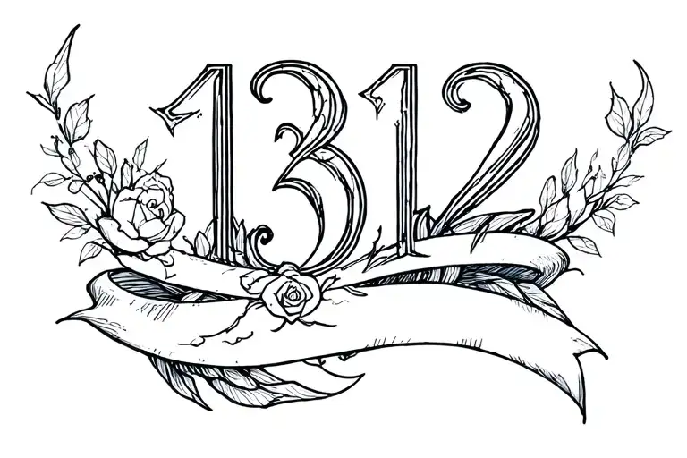 1312 tattoo with theme tattoo design idea