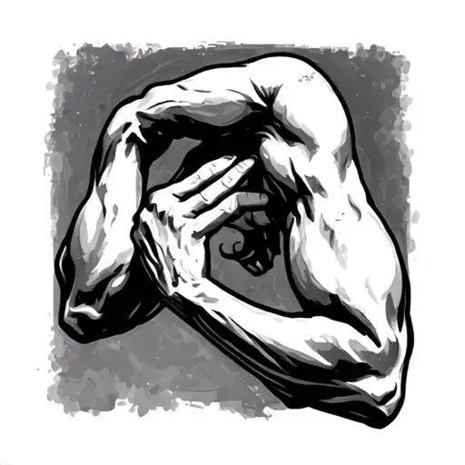 Bicep tattoo design idea