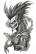 Death Note Ryuk tattoo design idea