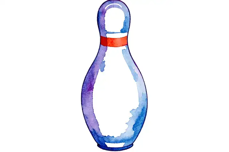 Bowling Pin tattoo design idea