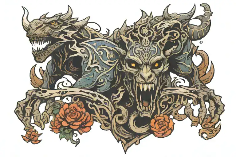 Skyrim tattoo design idea