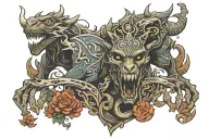 Skyrim tattoo design idea