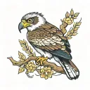 osprey bird tattoo design idea