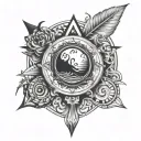 Ophanim tattoo design idea