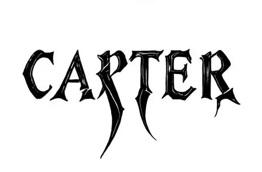 "carter" tattoo design idea