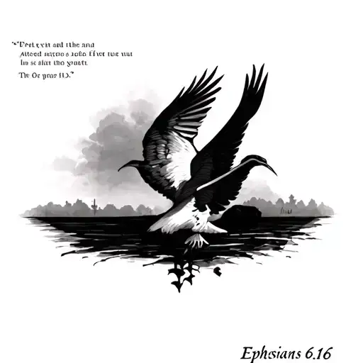 Ephesians 6:16 tattoo design idea