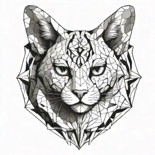 cat without fur, showing mercy to angels tattoo design idea