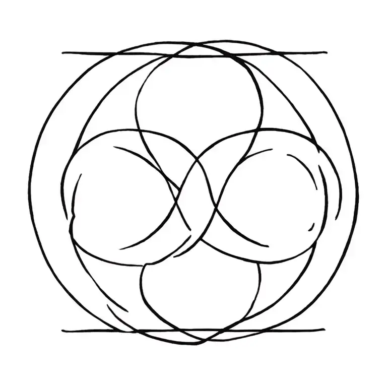 gemini zodiac symbol intertwined tattoo design idea