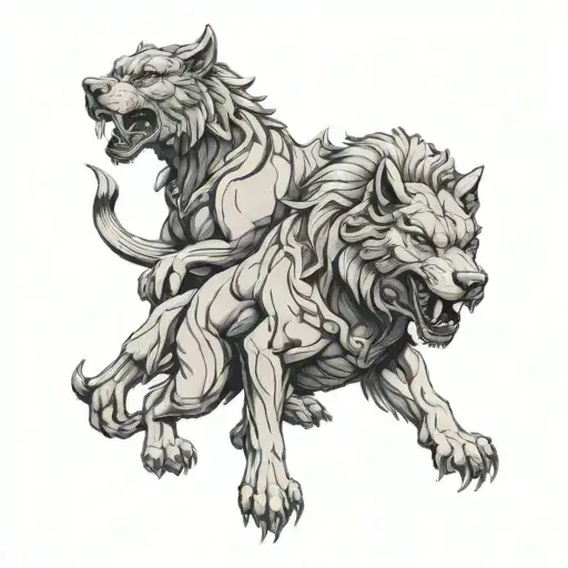 Hercules Cerberus tattoo inspired tattoo design idea