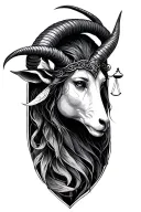 Capricorn And Libra tattoo design idea