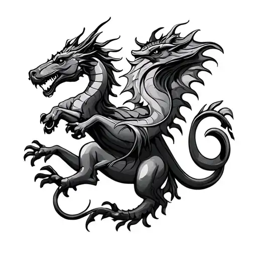 st george and dragon tattoo inspired tattoo design idea